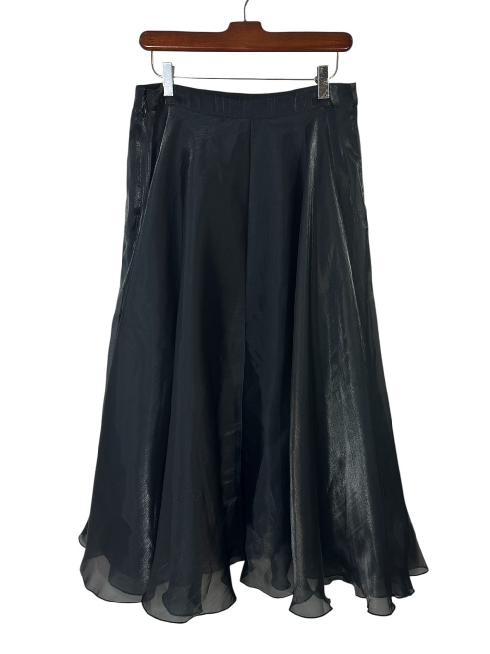 Anthropologie Bl-nk Arleth Black Midi Skirt Medium NWT - Picture 7 of 13
